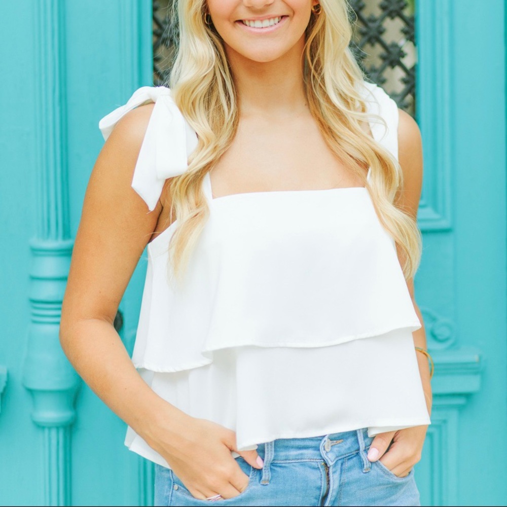 White tie top